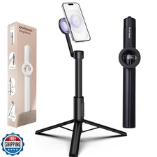 KraftGeek Magnetic Tripod for iPhone, 64” Selfie Stick for iPhone Magsafe, Ph