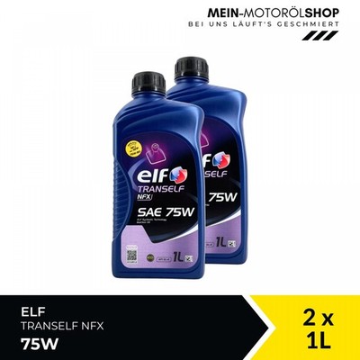 Elf Tranself NFX 75W Getriebeöl Schaltgetriebe Renault 2x1 Liter = 2 Liter