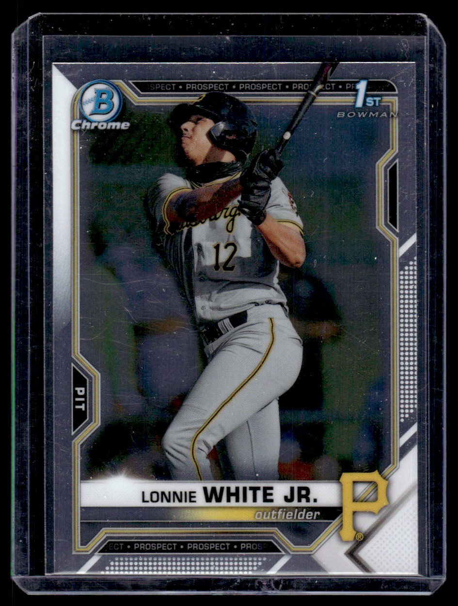 2021 Bowman Draft Chrome Sky Blue Refractor Lonnie White Jr. Pittsburgh Pirates