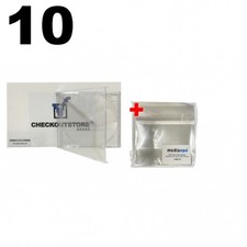 10 Original Old Style Clear STANDARD CD Jewel Case Heavy Duty 90g & 100 OPP Bags