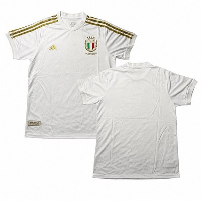 Adidas Italy 125th Anniversary Jersey White Gold FIGC Soccer Size Mens XL
