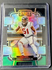 2023 Panini Select - Concourse Will Anderson #40 Black & Green Prizm Die-Cut...