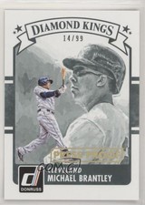 2016 Panini Donruss Diamond Kings Press Proof Gold 14/99 Michael Brantley #8 tj0