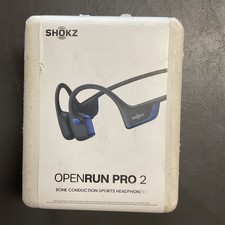 Shokz - OpenRun Pro 2 Bone Conduction Sports Headphones -Steel Blue S820