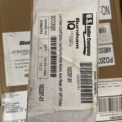 Burnham 102297-01 Low Water Cutoff IQ Option Card Kit Auto Reset LWCO MPO Boiler