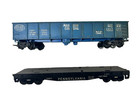 #5 - LIONEL HO FREIGHT CARS, Michigan Central gondola & Penn Flatcar — photo 2