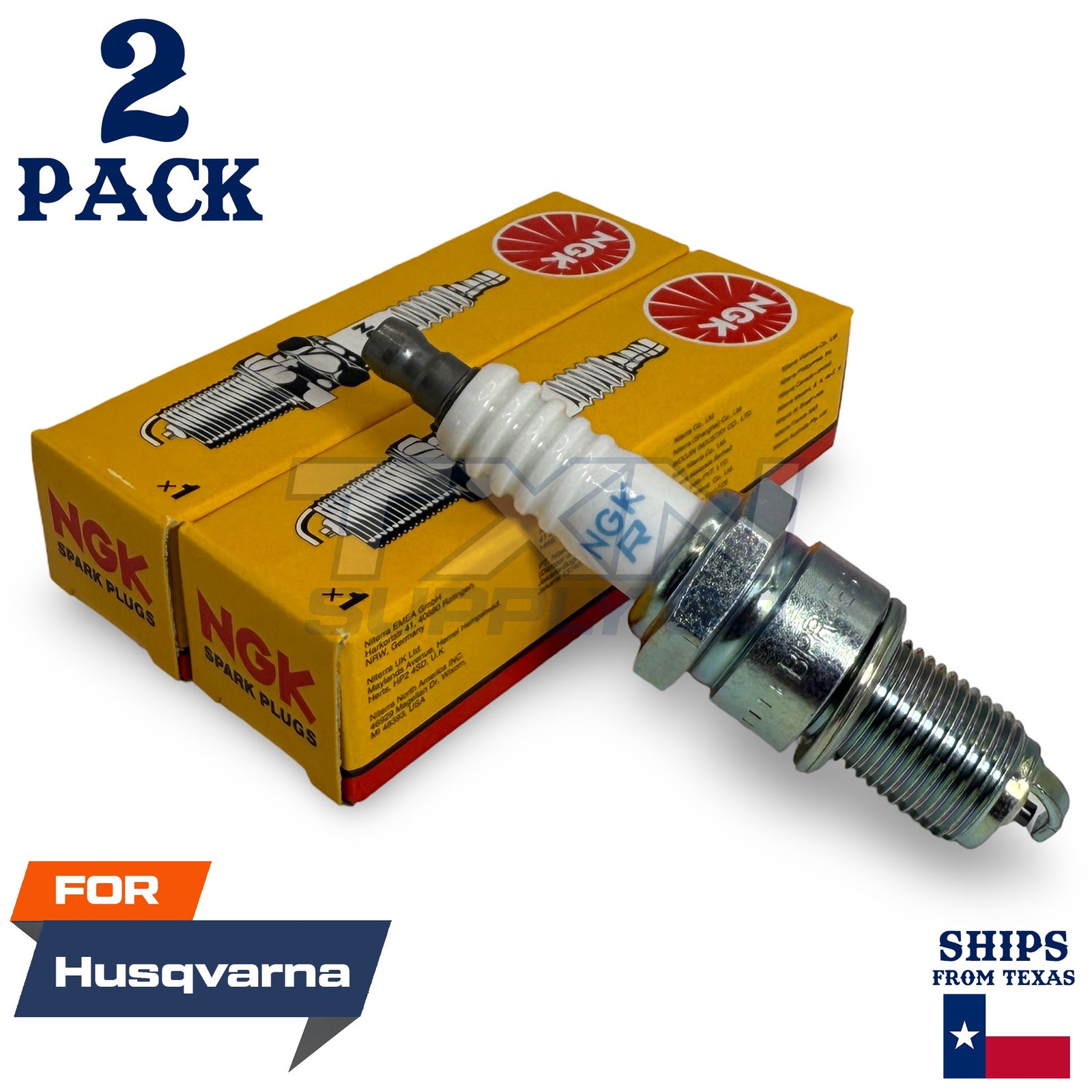 2 NGK Spark Plug - For YTH20F42T Husqvarna Lawn Mower
