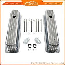Tall Finned Valve Cover Polished For 87-97 Small Block Chevy Vortec 5.0 5.7 350 Tall Finned Valve Cover Polished For 87-97 Small Block Chevy Vortec 5.0 5.7 350