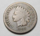 1869 INDIAN HEAD CENT,MOST OF LIBERTY, VERY NICE TOUGHER  COIN!!!!(A2)