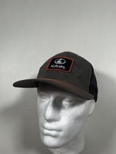Kubota Hat Cap Snap Back Mens One Size Gray Camo Mesh Trucker Orange Stitch