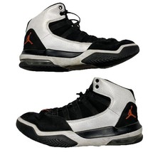Jordan Max Aura Shoes Boys Size 5.5 Youth GS 'White Black Infrared' Basketball
