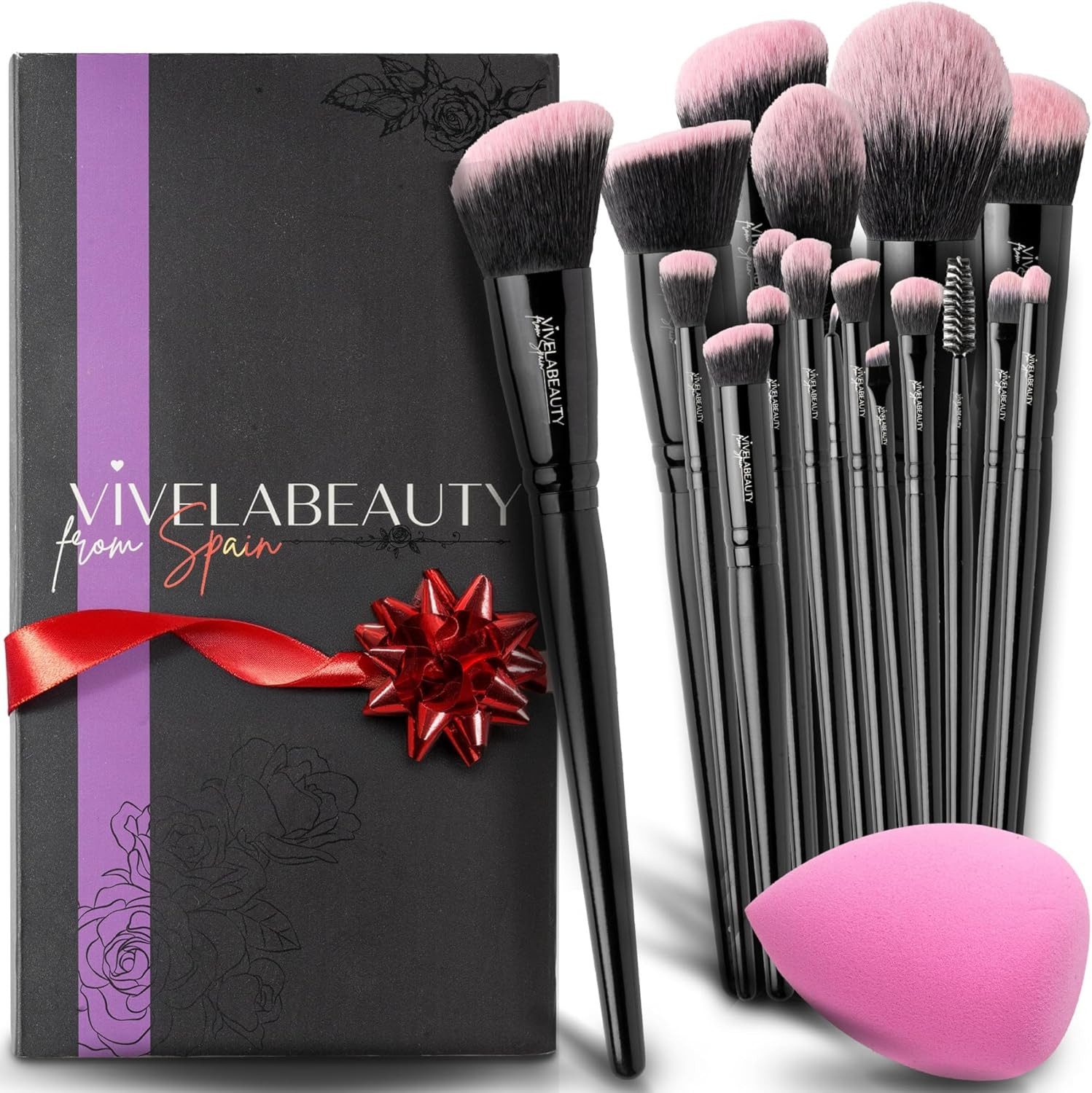 Kit 18 Pennelli Make Up Sintetici Premium - Purezza e Precisione