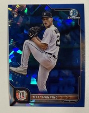 Matt Manning 2022 Bowman Chrome Sapphire Edition Rookie #23 RC MINT