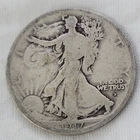 1917 D Obverse Walking Liberty Half Dollar in Good Condition