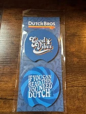 DUTCH BROS SET OF CAR COASTERS - NATIONAL COFFEE DAY MERCH DROP! Sept 29, 2025!