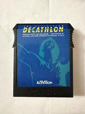 ColecoVision Decathlon Game Crt Only Untested but guaranteed $ Back