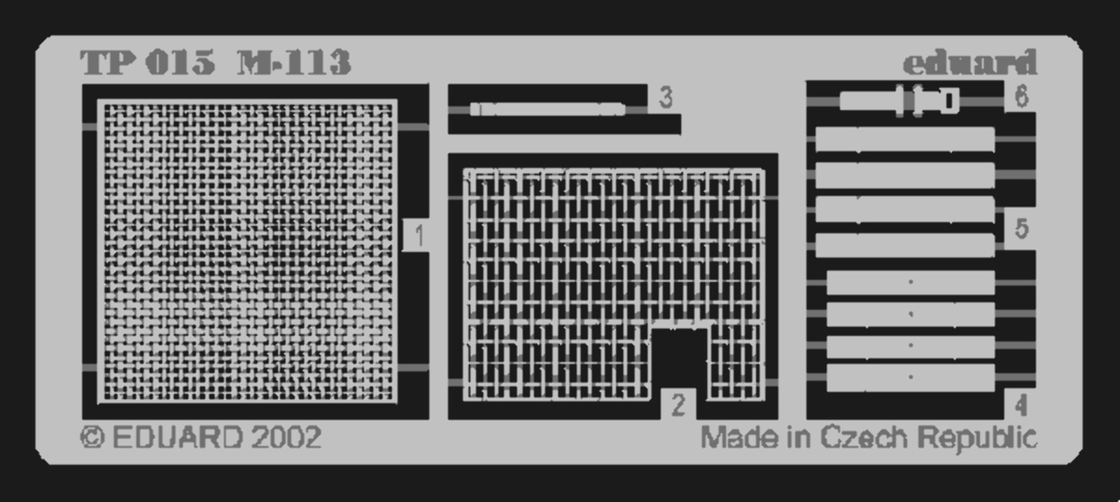 Eduard TP015 1:35 APC M113 grilles for Tamiya