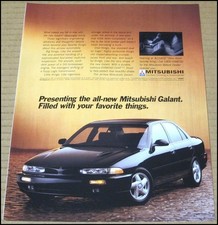 1994 Mitsubishi Galant Print Ad Car Automobile Advertisement Vintage Motors 1994 Mitsubishi Galant Print Ad Car Automobile Advertisement Vintage Motors