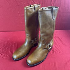 Vintage Hy-Test Biker Buckle Steel Safety Toe Boots - Made In USA - Size 8