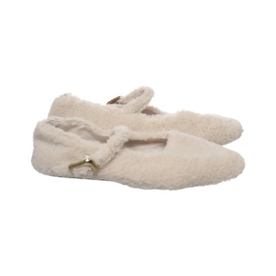 Uniqlo U, Hausschuhe, Größe: 37, Polyester/Polyurethan, Beige, Damen #3dB