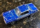 Mattel Hot Wheels Redlines Custom Cougar Blue 1967 1:64 Diecast Brown Interior