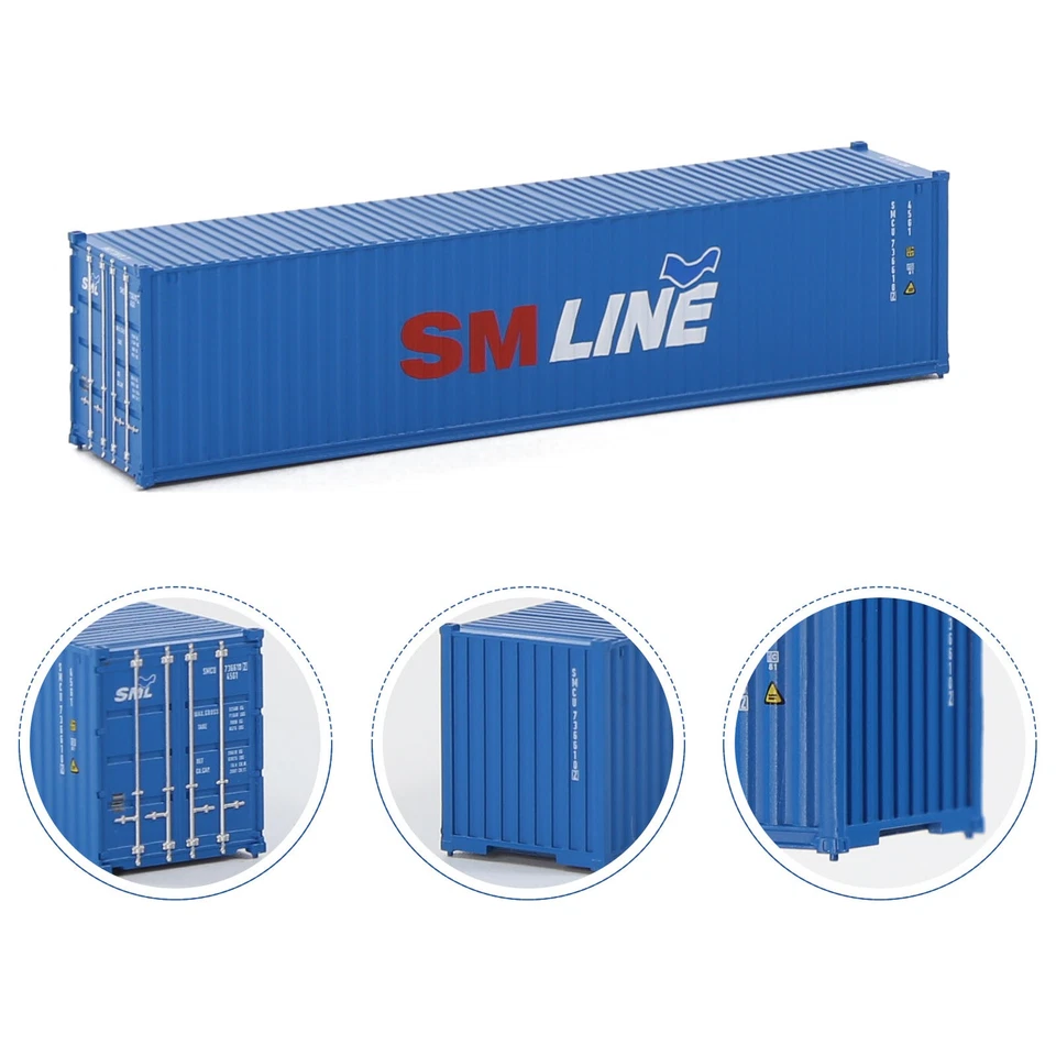 Evemodel N Scale 1:160 40ft Shipping Container 40' Cargo Box with Magnets - Image 4 of 4