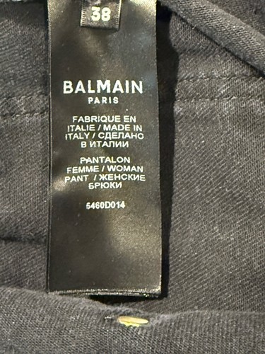 Balmain Paris Black Pantalon Denim Jeans Size 27x29.5 - Picture 8 of 9