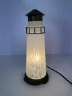 stained glass tiffany style vintage lighthouse lamp