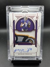 2024 National Treasures Michael Penix Jr. Patch Bowl Logo Auto RC #2/10
