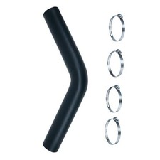 Gasoline Fuel Filler Neck Hose with 4 Clamps 15 7/8" Long 1 1/2" ID 45 degree