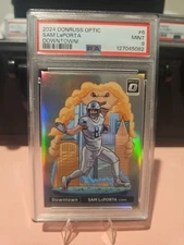 2024 Panini Donruss - Downtown! Sam LaPorta #6 PSA Mint 9! Lions