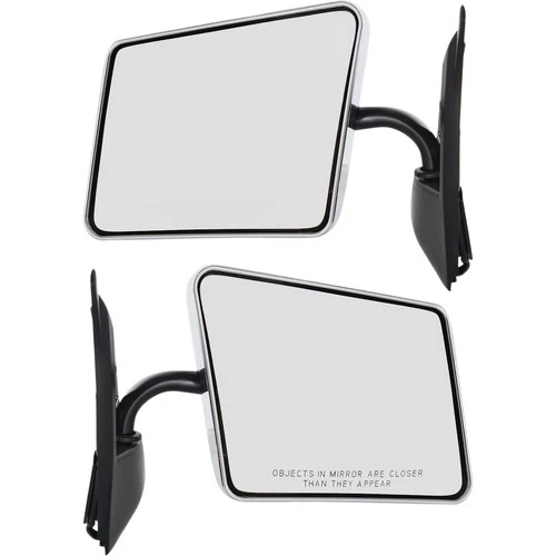 Stainless Steel Chrome Manual Side View Mirrors Pair Set for Blazer S10 Jimmy