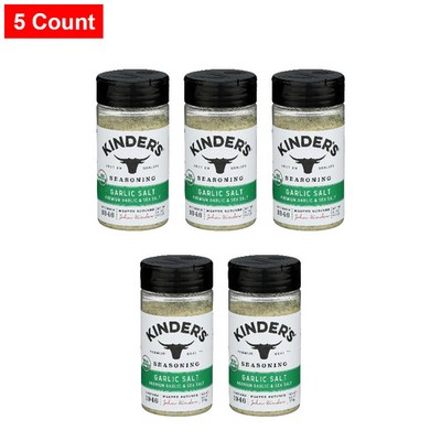 Kinders Organic Garlic Salt, 6.1 Oz - 5 Count
