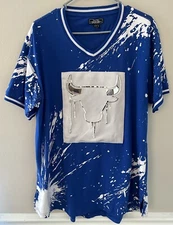 Bare Fox Queen Chicago Bulls Michael Jordan 23 Shirt Blue Size XL Preowned