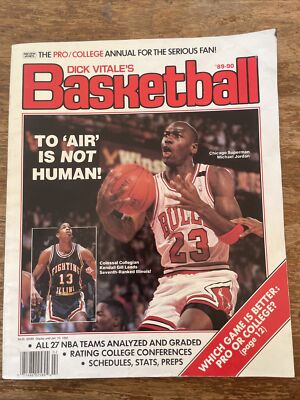 1989-90 DICK VITALE'S BASKETBALL MAGAZINE MICHAEL JORDAN BULLS | eBay