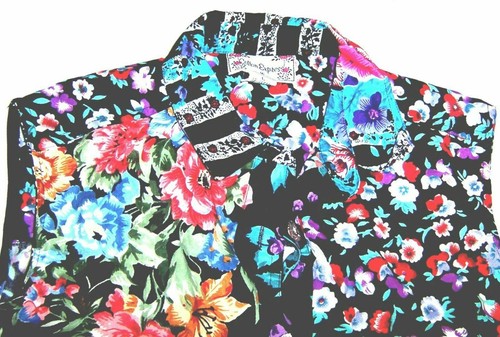 Cotton Express Sleeveless Vest Tops Red & White Denim + Floral Sizes M & L NWT - 第 8/11 張圖片