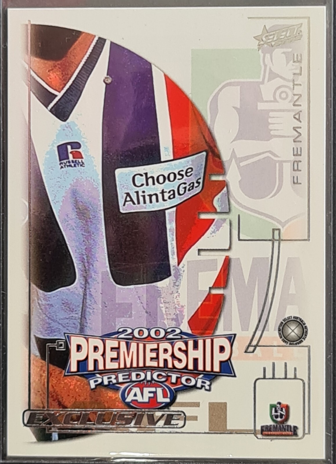 2002 SELECT AFL FREMANTLE DOCKERS PREMIERSHIP PREDICTOR INSERT TRADING