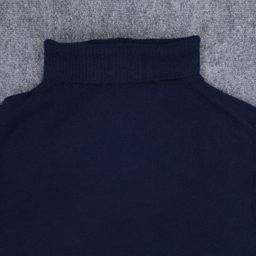 J Crew Sweater Mens Large Blue Woll Alpaca Blend Turtleneck 1/4 Zip Knit - Picture 18 of 18