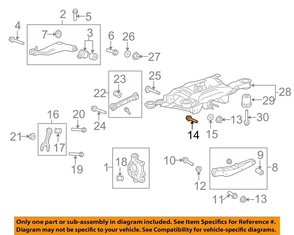 Chevrolet GM OEM Camaro Rear Suspension-Lower Control Arm Adjust  