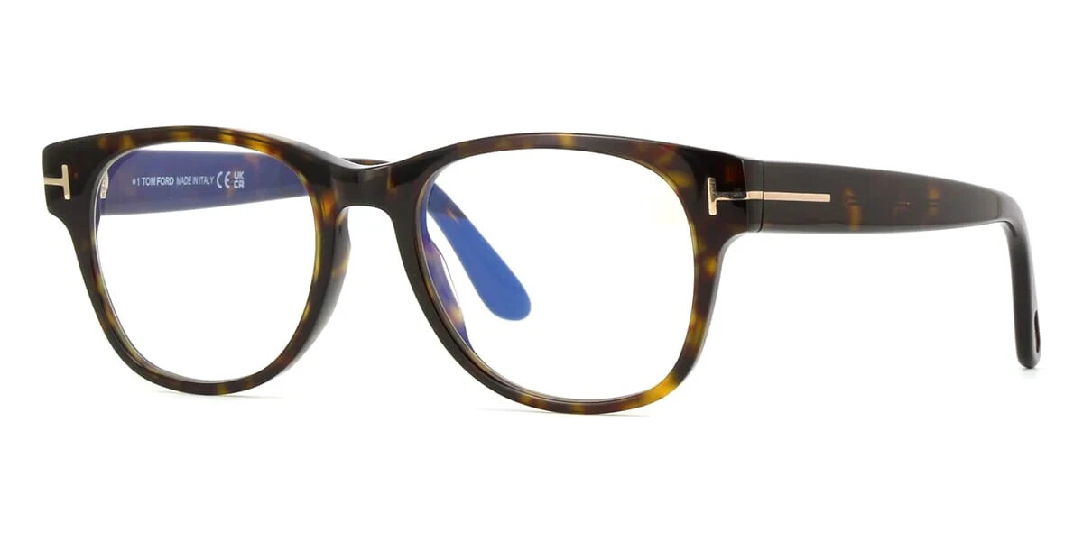 ふみ。 Tom Ford TF5898-B ECO 052 Tortoise Plastic Optical Eyeglasses