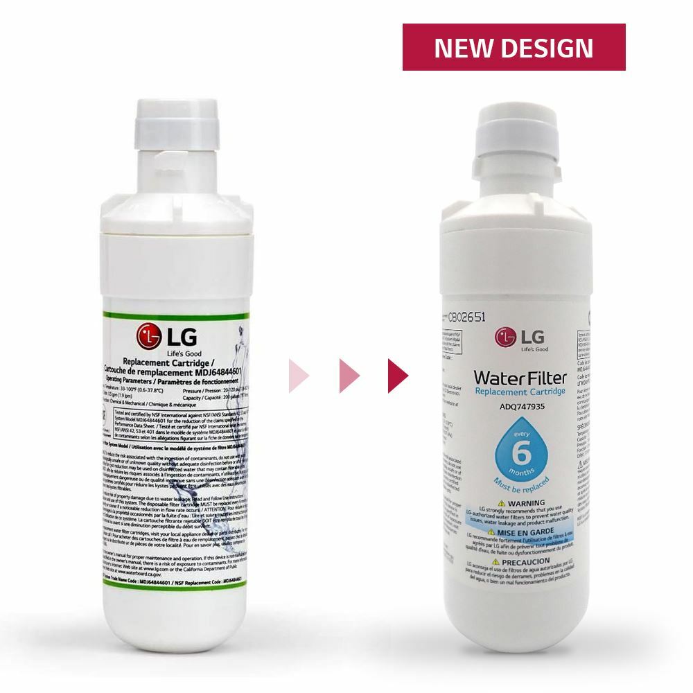 3X LG Genuine Refrigerator Water Filter LT1000P / ADQ747935 for GF