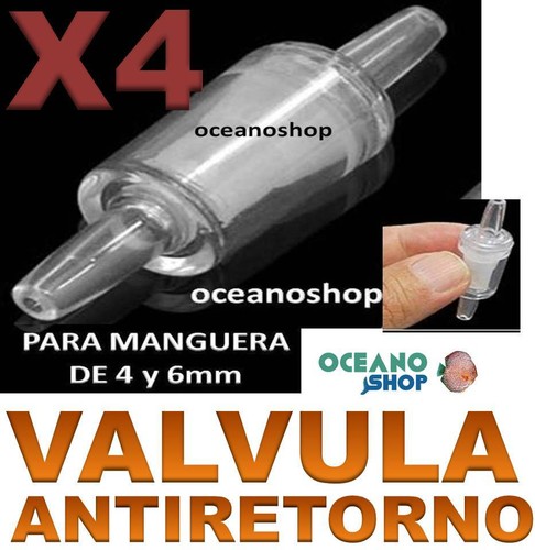 UDS VALVULA ANTIRETORNO agua ACUARIO Tubo Aire Oxigenador bomba compresor | eBay