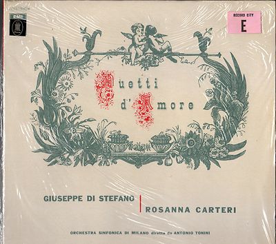 DI STEFANO CARTERI Duetti d'Amore VERDI MASCAGNI BIZET GOUNOD EMI C063-17658 IR2