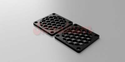 Lüfterabdeckung Gitter Grill Wabenschutz für 30mm, 35mm, 40mm oder 50mm Lüfter (2 Stück) RC