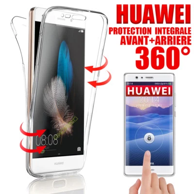 COQUE ETUI INTEGRALE 360 AVANT+ARRIERE HUAWEI P20/Lite/P10/P8/P9/Lite/Mini/Smart - Photo 1/4