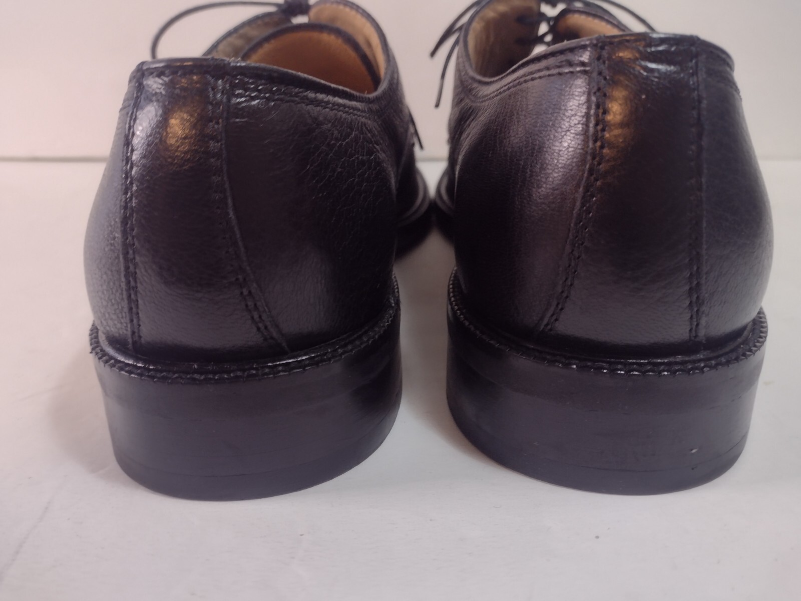 SAOLA PRONTO UOMO FIRENZE SCARPE UOMO PELLE NERA TAGLIA 9 MEDIUM MADE IN ITALY