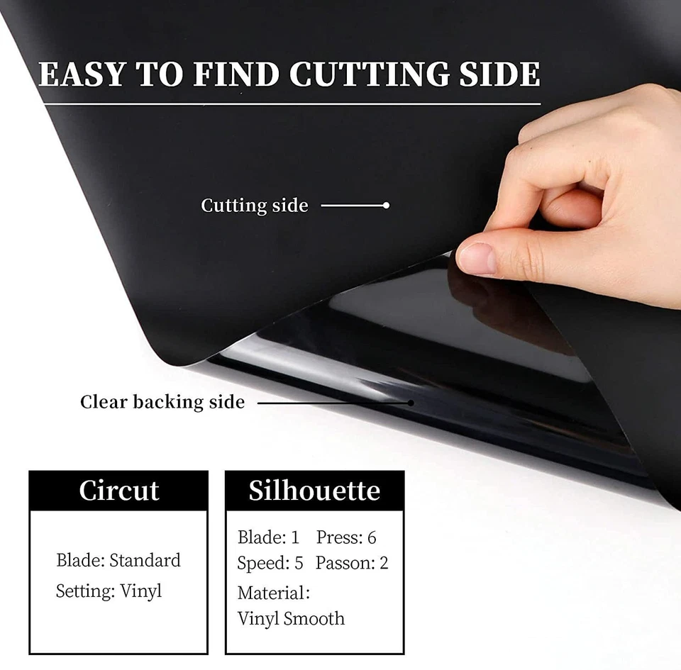 Permanent Adhesive Vinyl Roll Sheet 150 cm suit Cricut DIY 30cm x 150cm AU FREE - image 3 of 4