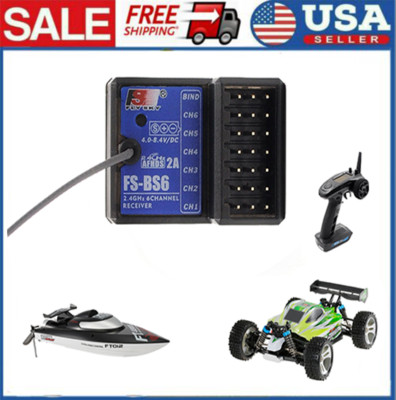 Flysky FS-BS6 AFHDS2 2.4G 6CH Receiver for FlySky FS-GT5 Transmitter RC Car L1P0