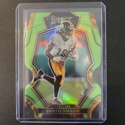 Diontae Johnson Panini Select Prizm Die-Cut Premier Level no.183 052/299
