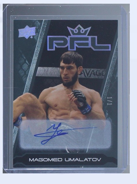 2023 Upper Deck PFL Box Set Black Auto 1/1 Magomed Umalatov handsigniert signed